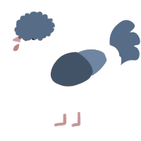 bluegrey gnatcatcher, a sea and beige chicken