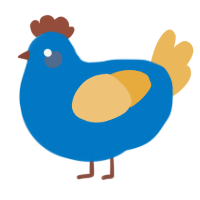 Unova, a sapphire and honey chicken