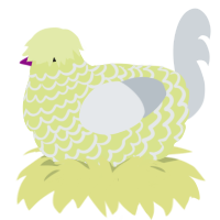 lemon, a lemon and mist chicken with a lace pattern