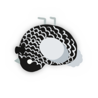 black matter, a sable and mist chicken with a lace pattern