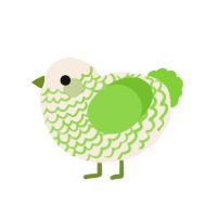 (unnamed), a cream and grass chicken with a lace pattern