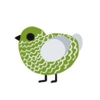 (unnamed), a chartreuse and mist chicken with a lace pattern
