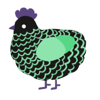 nowhere, a sable and spring chicken with a lace pattern