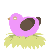 not pink, a lavender and bark chicken