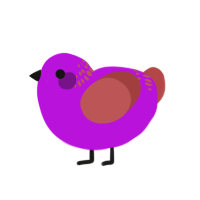 (unnamed), a amethyst and red chicken with a neck-band pattern