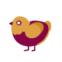 (unnamed), a maroon and orange chicken with a head pattern