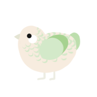 (unnamed), a cream and gluppy chicken with a half-lace pattern