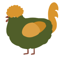 Its corn, a olive and orange chicken