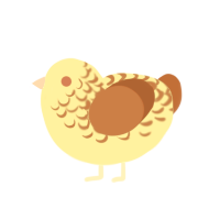 bananer pudding, a beige and russet chicken with a half-lace pattern