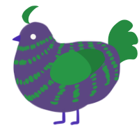 (unnamed), a overcast and viridian chicken with a bar pattern