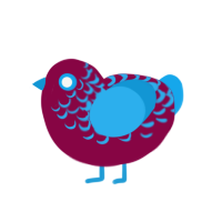 ufs ring pop, a maroon and sky chicken with a half-lace pattern