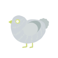 (unnamed), a mist and silver chicken with a bar pattern