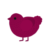 (unnamed), a maroon chicken with a lace pattern