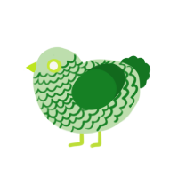 (unnamed), a gluppy and leaf chicken with a lace pattern