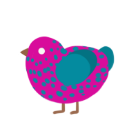 (unnamed), a fuchsia and sea chicken with a speckle pattern