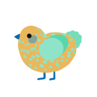 -rename-, a honey and mint chicken with a speckle pattern