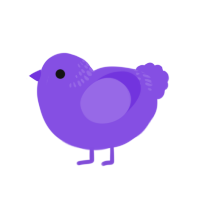 (unnamed), a blurple chicken with a neck-band pattern