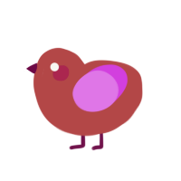 (unnamed), a red and orchid chicken
