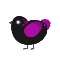 (unnamed), a sable and plum chicken with a neck-band pattern