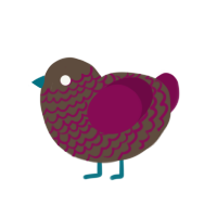 (unnamed), a bark and wine chicken with a lace pattern