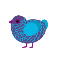 (unnamed), a overcast and cerulean chicken with a lace pattern