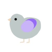 Night Sky, a silver and lilac chicken