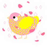 Esteemed Guest BBash, a rose and yellow chicken with a lace pattern