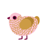 (unnamed), a rose and gold chicken with a lace pattern