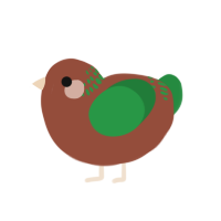 (unnamed), a russet and viridian chicken with a neck-band pattern
