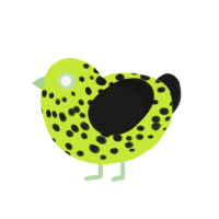 (unnamed), a lime and sable chicken with a speckle pattern