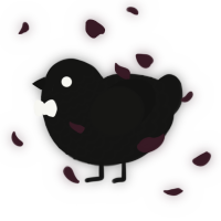 Cremchur, a black chicken with a lace pattern