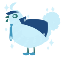 specific chicken, a white chicken with a bar pattern