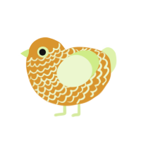(unnamed), a orange and apple chicken with a lace pattern