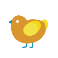 Shock Value, a orange and yellow chicken with a speckle pattern