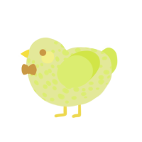 zz, a lemon and lime chicken with a speckle pattern
