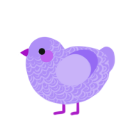 (unnamed), a lilac chicken with a double-lace pattern