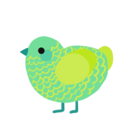 (unnamed), a spring and lime chicken with a lace pattern