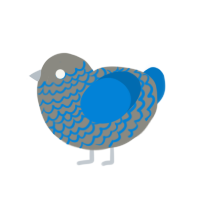 (unnamed), a ash and sapphire chicken with a lace pattern