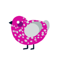 (unnamed), a fuchsia and silver chicken with a speckle pattern