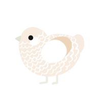 Leche, a cream chicken with a lace pattern