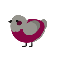 (unnamed), a maroon and ash chicken with a head pattern
