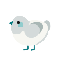 blueberry rock candy, a white and silver chicken with a head pattern