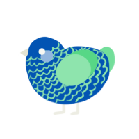 (unnamed), a ultramarine and spring chicken with a lace pattern