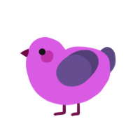 A orchid and overcast chicken