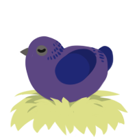 A overcast and navy chicken with a neck-band pattern
