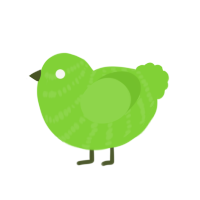 A grass chicken with a bar pattern