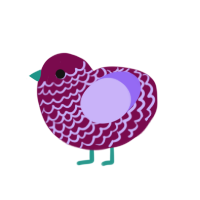 Floral Wine, a wine and lilac chicken with a lace pattern