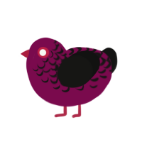 (unnamed), a wine and black chicken with a half-lace pattern