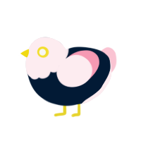 lEGGally Blonde, a tumblr and rose chicken with a head pattern