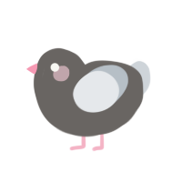 A grey and mist chicken